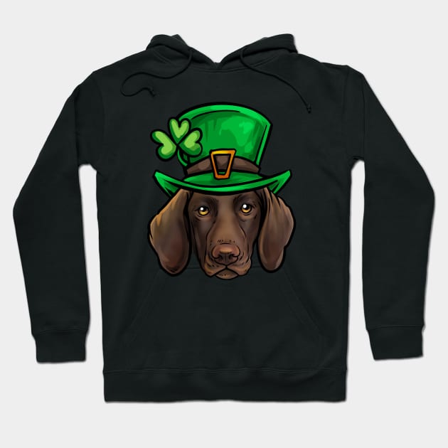 St Patricks Day German Shorthaired Pointer Hoodie by whyitsme